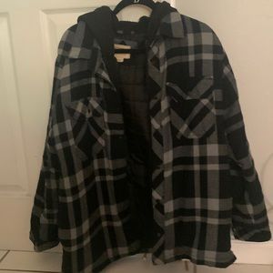 Flannel men’s lined jacket